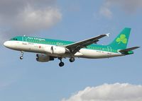 EI-CVA @ LHR - Airbus A320-200 of Aer Lingus landing at London (Heathrow) Airport. - by Adrian Pingstone