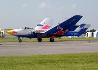 G-CVIX - A privately-owned Sea Vixen (G-CVIX) taxies back from an air show flight in June 2003, with wings partially folded. - by Adrian Pingstone