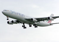 4R-ADF @ LHR - Airbus A340-300 (4R-ADF) of Srilankan landing at London (Heathrow) Airport in May 2004 - by Adrian Pingstone