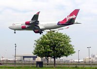 G-VTOP @ LHR - Virgin Atlantic Boeing 747-400 (G-VTOP), a few seconds from touchdown at London (Heathrow) Airport in May 2004 - by Adrian Pingstone