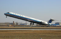 B-2140 @ PEK - China Northern Airlines MD-82 take off in Beijing Capital Airport (PEK) - by Yao Leilei