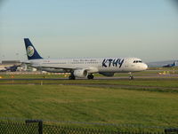 TC-KTD @ EGCC - TAXI TO DEPART - by mike bickley