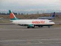 N307AW @ SEA - America West Airlines Boeing 737 at Seattle-Tacoma International Airport - by Andreas Mowinckel