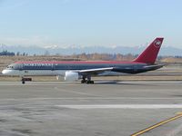 N518US @ SEA - Northwest Airlines Boeing 757 at Seattle-Tacoma International Airport - by Andreas Mowinckel