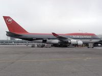 N663US @ SEA - Northwest Airlines Boeing 747 at Seattle-Tacoma International Airport - by Andreas Mowinckel