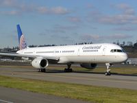 N57857 @ BFI - Continental boeing 757 at Boeing field - by Andreas Mowinckel