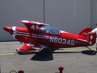 N6034S @ KPOC - 34S, owner/operators, and student. (Brackett Field @ Laverne, CA)