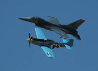 N2580 @ MIT - Heritage flight with F-16 - by Scott Gist