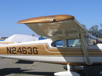 N2463G @ VCB - Close-up of Horton STOL craft logo on 1959 Cessna 182B at Nut Tree Airport, Vacaville, CA - by Steve Nation