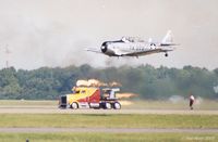 N22NA @ NTU - The Texan in action, racing The Shockwave - by Paul Perry