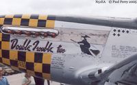 N51EA @ PVG - A pristine P-51, with art and kills - by Paul Perry