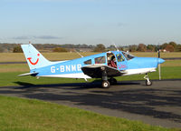 G-BNMB @ EGBO - Piper PA-28-180 Cherokee (Halfpenny Green) owned by Britannia Airways - by Robert Beaver