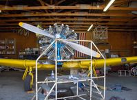 N4995C @ SZP - 1949 North American T-6G TEXAN, 'Thirsty Girl's' P&W R1340 600 Hp engine uncowled - by Doug Robertson