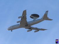UNKNOWN @ LVS - E-3B Sentry on approach to Nellis. Canon G5 Powershot, handheld @4x. - by SkyNevada