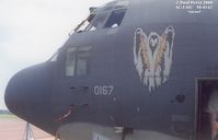 90-0167 @ NTU - AC-130 gunships often have death related nosearts, how appropriate - by Paul Perry