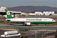 B-16101 @ LAX - After arriving, the EVA AIR Cargo aircraft is taxiing to the Imperial Cargo Terminal. - by Dean Heald