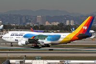 DQ-FJL @ LAX - Exitting RWY 25L after landing. - by Dean Heald