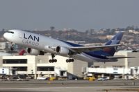 CC-CZZ @ LAX - LAN Cargo  CC-CZZ departing LAX RWY 25R on a late February afternoon. - by Dean Heald