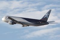 CC-CZZ @ LAX - LAN Cargo CC-CZZ climbing out from LAX RWY 25R on a late afternoon in February. - by Dean Heald