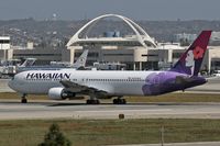 N591HA @ LAX - Hawaiian Airlines N591HA exitting RWY 25L after landing.