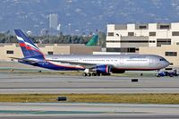 VP-BAX @ LAX - Aeroflot VP-BAX (767-36N/ER) taxiing to terminal after arrival to the North Complex at LAX.