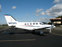 N421GS @ RHV - 1984 Cessna 421C in bright sunshine at Reid-Hillview Airport (San Jose), CA - by Steve Nation