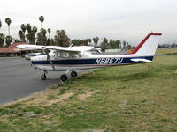 N2857U @ RIR - 1963 Cessna 172D at Flabob Airport (Riverside, CA) just before the storm! - by Steve Nation