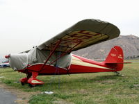 N9155E @ RIR - 1946 Aeronca 11AC as NC9155E at Flabob Airport (Riverside, CA) just before the storm! - by Steve Nation