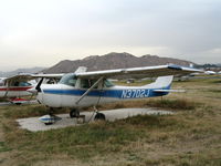N3702J @ RIR - 1966 Cessna 150G at Flabob Airport (Riverside, CA) just before the storm! - by Steve Nation