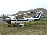N395ST @ RIR - 1973 Cessna 182P at Flabob Airport (Riverside, CA) just before the storm! - by Steve Nation