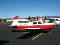N6825V @ 1O2 - 1971 Aerostar Acft of Texas/Mooney M20E for new owner in AK at Lampson Field (Lakeport), CA - by Steve Nation