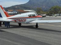 N7593P @ SZP - 1961 Piper PA-24-250, Lycoming O-540-A1A5 250 Hp - by Doug Robertson