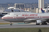 VT-AID @ LAX - Close-up of Air India VT-AID (Boeing 747-4B5) - FLT AIC137 rolling out after arriving on RWY 25L from Frankfurt Main (EDDF) - Frankfurt Germany.