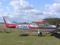 G-FINA - Cessna 150 at Enstone - by Simon Palmer