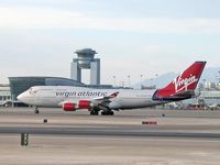 G-VROY @ LAS - Virgin Atlantic (G-VROY) / 2001 Boeing Company BOEING 747-443 / 'Everybody wave good-bye! - by SkyNevada