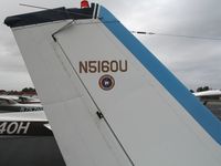 N5160U @ HWD - Top Gun logo on 172RG at stormy Hayward Air Terminal, CA - by Steve Nation