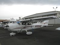 N1004E @ HWD - Brand new 2005 Cessna 172S at stormy Hayward Air Terminal, CA - by Steve Nation