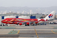 9M-MPD @ LAX - Malaysia 9M-MPD (Boeing 747-4H6) being towed to the west terminals.