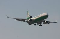 B-16111 @ BRU - Eva Air cargo in approach to rnw 02 - by Daniel Vanderauwera