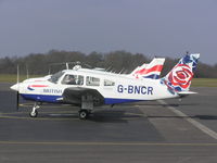 G-BNCR @ EGTB - PA28 of British Airways Flying Club at Booker - by Simon Palmer