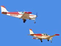 N8983M @ VGT - Privately Owned / 1964 Beech 35-B33 - (Bonanza) / Composite of 2 photos.
