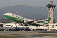 B-16411 @ LAX - EVA Air B-16411 departing LAX RWY 25R on a late afternoon in January. - by Dean Heald