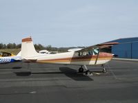 N5531B @ AUN - 1956 Cessna straight-tail 182 at Auburn Municipal Airport, CA - by Steve Nation