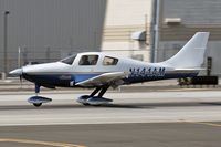 N141AM @ SMO - 2002 Lancair Company LC-40-550FG (Columbia 300) - N141AM - rolling out on RWY 21 after landing.