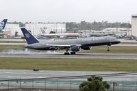 N548UA @ LAX - United Airlines FLT UAL49 from Washington Dulles Int'l (KIAD), touching down on RWY 7R. - by Dean Heald