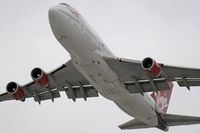 G-VROM @ LAS - Virgin Atlantic Barbarella G-VROM climbing out from RWY 25R. - by Dean Heald