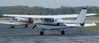N1558E @ DAN - 1978 Cessna 172N tied down in Danville Va. - by Richard T Davis