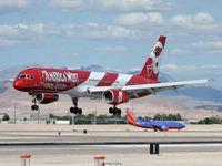 N908AW @ KLAS - America West Airlines - 'Arizona Cardinals' / 1989 Boeing 757-2G7