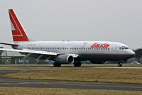 OE-LNK @ BOH - Boeing 737 8Z9 - by Les Rickman