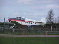 G-AVOA - Jodel DR1050 landing at Newark, UK - by Simon Palmer